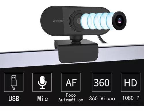 Webcam Full HD 1080 - Com Microfone