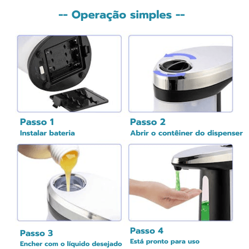 Dispenser Automático Higiênico - Sensor de proximidade