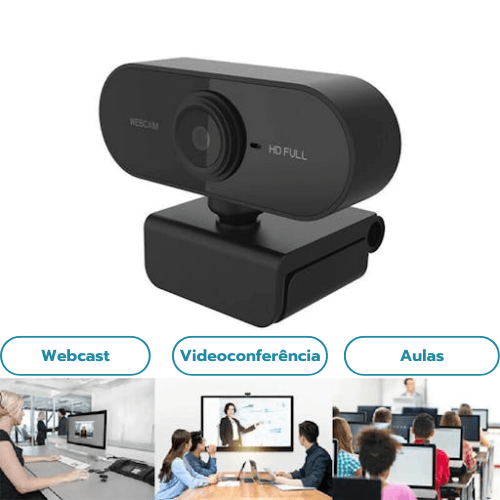 Webcam Full HD 1080 - Com Microfone