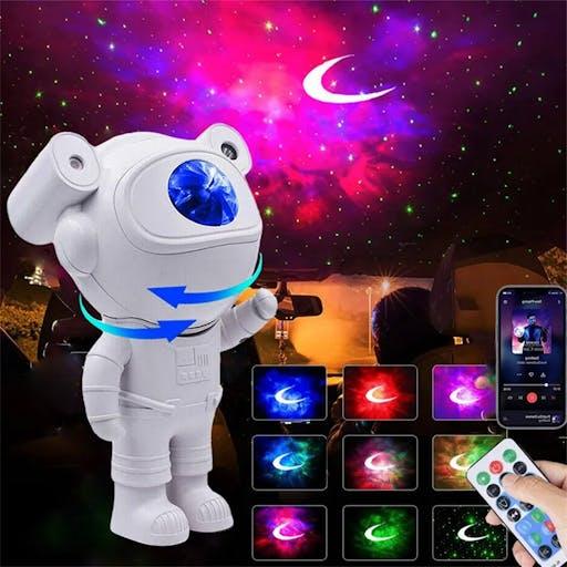 Luminária Astronauta com Som Bluetooth