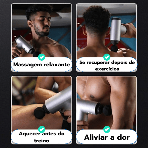 Massageador Pro 4 em 1 - Alívio Instantâneo